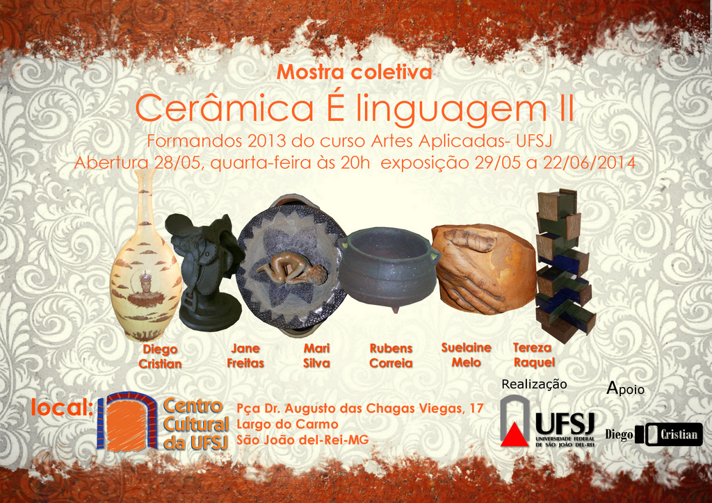 Artistas promovem feira de cerâmica em São João del Rei neste fim